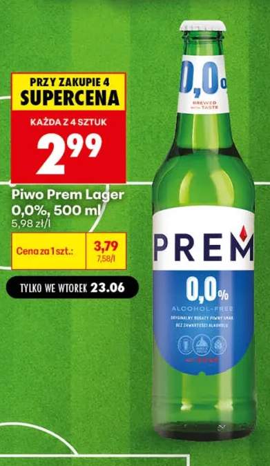 Piwo bezalkoholowe Prem Lager