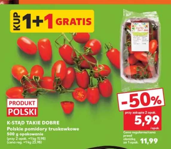 Polskie pomidory truskawkowe K-Stąd Takie Dobre
