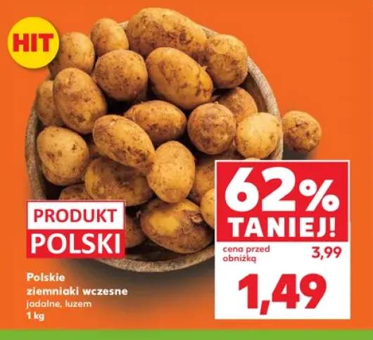 Ziemniaki wczesne jadalne polskie
