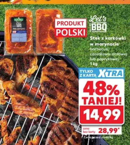 Stek z karkówki w marynacie barbecue Let's BBQ +2 warianty