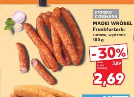 Frankfurterki surowe wędzone Madej Wróbel