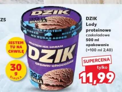 Lody proteinowe czekoladowe Dzik