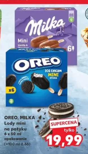 Lody mini na patyku Oreo 6-pak 50 ml +1 wariant