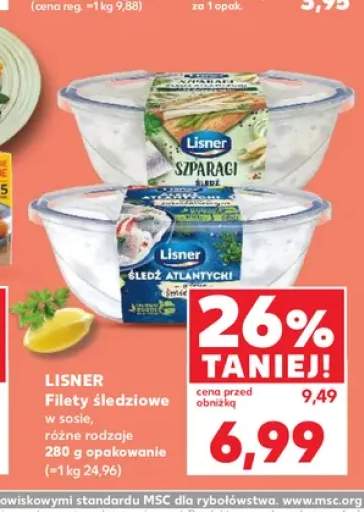 Filety śledziowe w sosie Lisner
