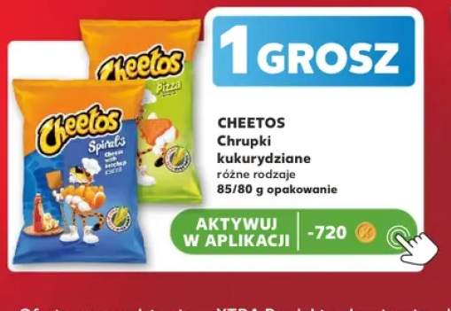 Chrupki kukurydziane Cheetos Spirals Cheese & Ketchup +1 wariant