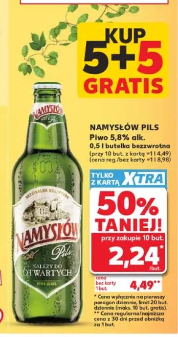 Piwo Namysłów Pils