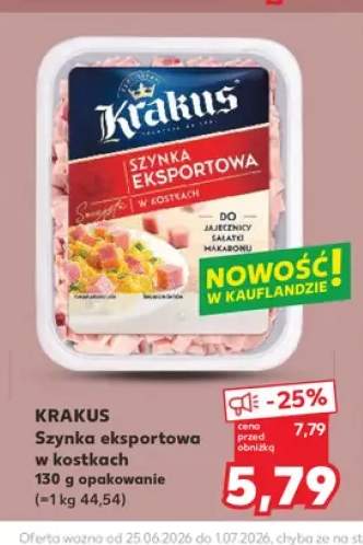 Szynka eksportowa w kostkach Krakus