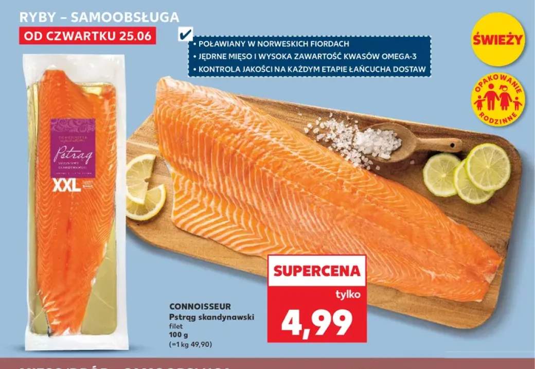 Pstrąg skandynawski filet Connoisseur