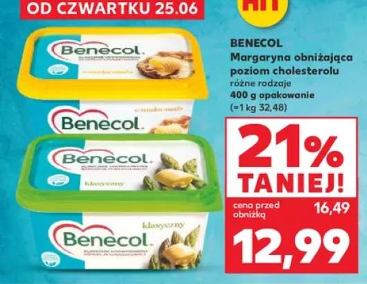 Margaryna obniżająca poziom cholesterolu Benecol
