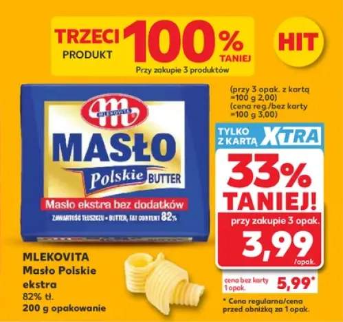 Masło ekstra Polskie Mlekovita