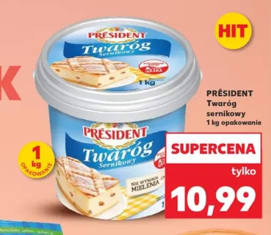 Twaróg sernikowy Président