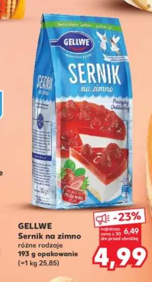 Sernik na zimno Gellwe