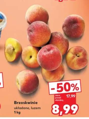 Brzoskwinie układane luzem