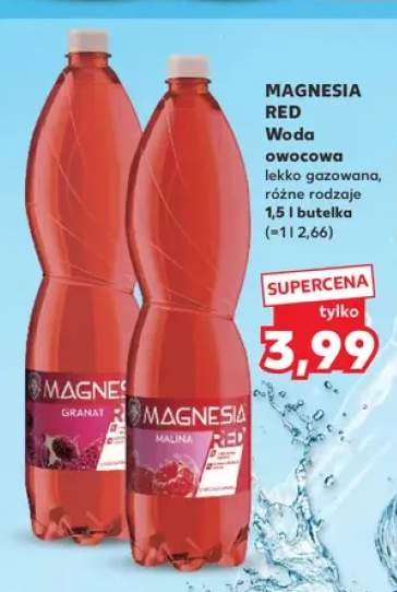 Woda owocowa Magnesia Red Granat +1 wariant