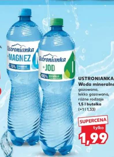 Woda mineralna Ustronianka +Magnez +1 wariant