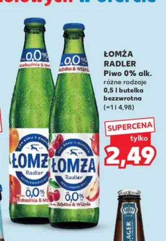 Piwo bezalkoholowe Łomża Radler Jabłko & Wiśnia +1 wariant
