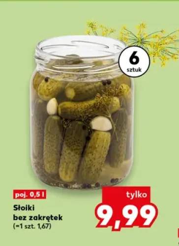 Słoiki bez zakrętek 0,5 l