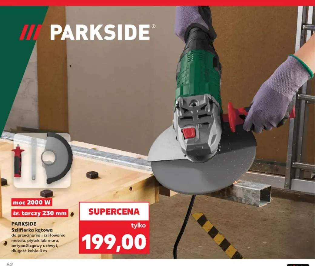 Szlifierka kątowa Parkside