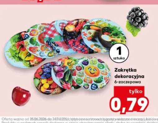 Zakrętka dekoracyjna 6-zaczepowa