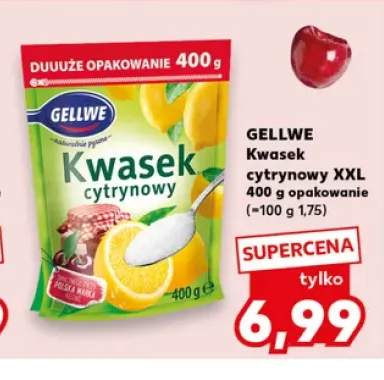Kwasek cytrynowy XXL Gellwe