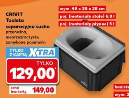Toaleta separacyjna sucha CRIVIT