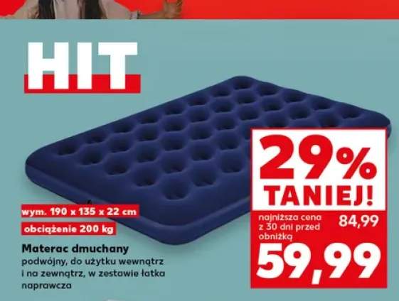 Materac dmuchany podwójny