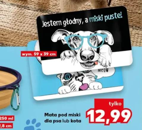Mata pod miski dla psa +1 wariant