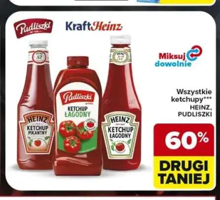 Ketchupy Heinz Pudliszki +3 warianty