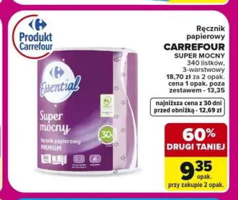 Ręcznik papierowy Carrefour Essential Super Mocny