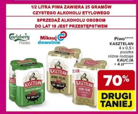 Piwo Kasztelan Niepasteryzowane 4-pak +2 warianty