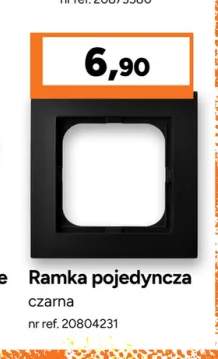 Ramka pojedyncza Ospel Seria AS czarna