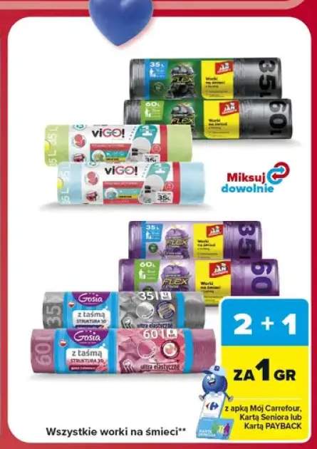 Worki na śmieci Jan Niezbędny Flex +3 warianty