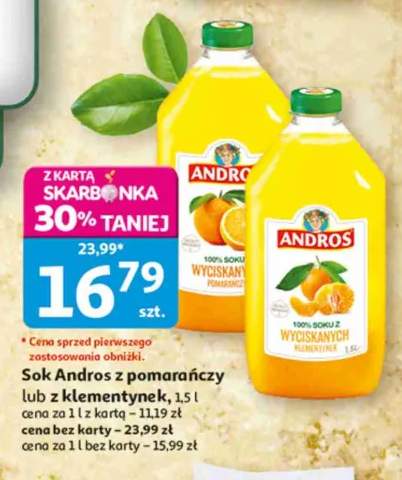 Sok z pomarańczy Andros +1 wariant