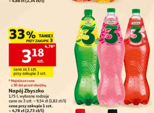 Napój Zbyszko 3 Cytryna +2 warianty