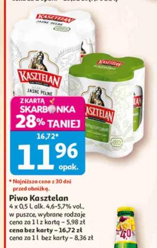 Piwo Kasztelan Jasne Pełne 4-pak