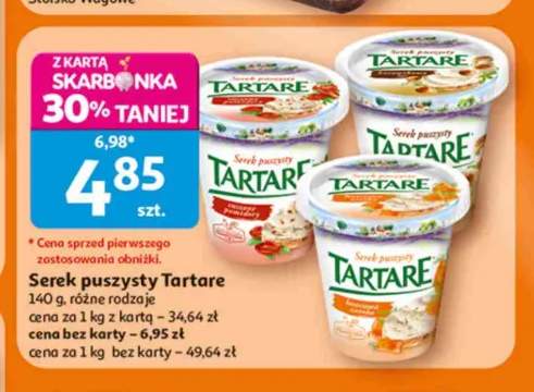 Serek puszysty Tartare z czosnkiem i ziołami +4 warianty