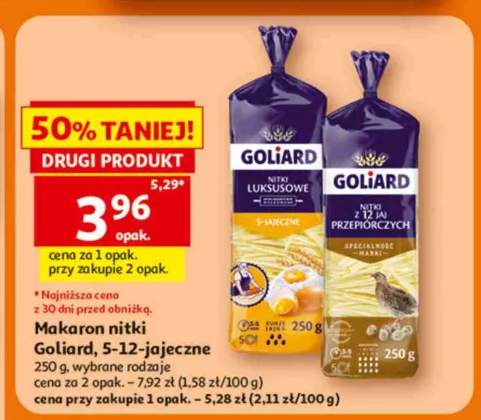 Makaron nitki z 12 jaj przepiórczych Goliard +1 wariant
