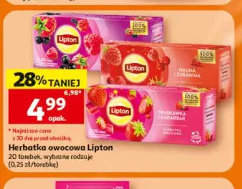 Herbatka owocowa Lipton Malina i Żurawina +1 wariant
