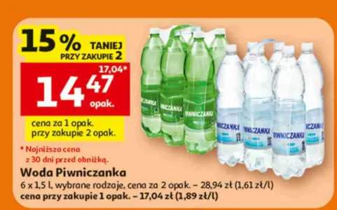 Woda Piwniczanka 6-pak 1,5 l
