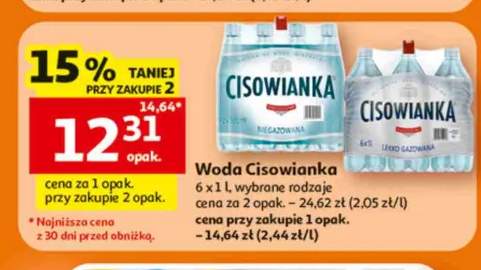 Woda Cisowianka 6-pak 1 l