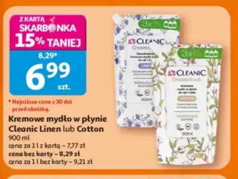 Kremowe mydło w płynie Cleanic Linen +1 wariant