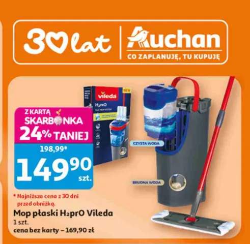 Mop płaski H2prO Vileda