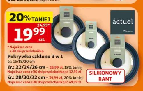 Pokrywka szklana 3 w 1 actuel
