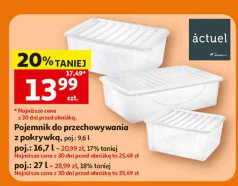 Pojemnik do przechowywania z pokrywką Actuel 9,6 l