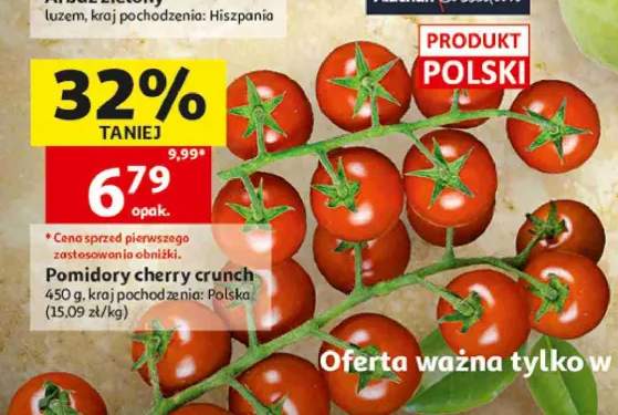 Pomidory cherry crunch Auchan Collection polskie
