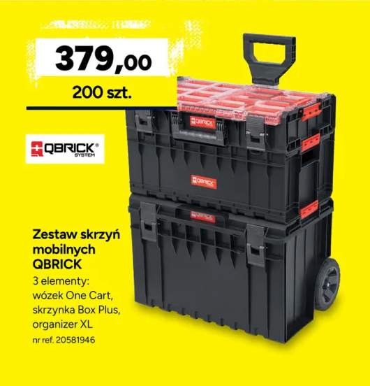 Zestaw skrzyń mobilnych Qbrick System