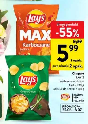 Chipsy Lay's Green Onion +1 wariant