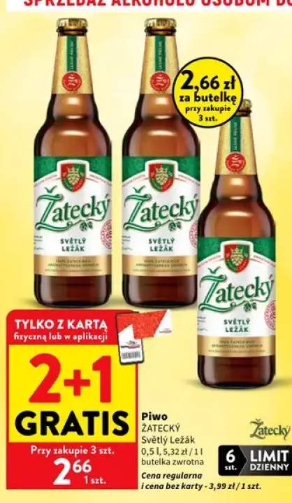 Piwo Žatecký Světlý Ležák