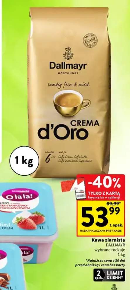 Kawa ziarnista Dallmayr Crema d'Oro