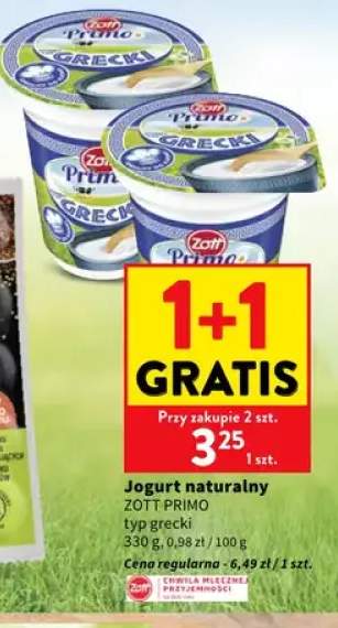 Jogurt naturalny Zott Primo typ grecki